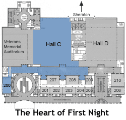 Diagram of First Night Spaces
